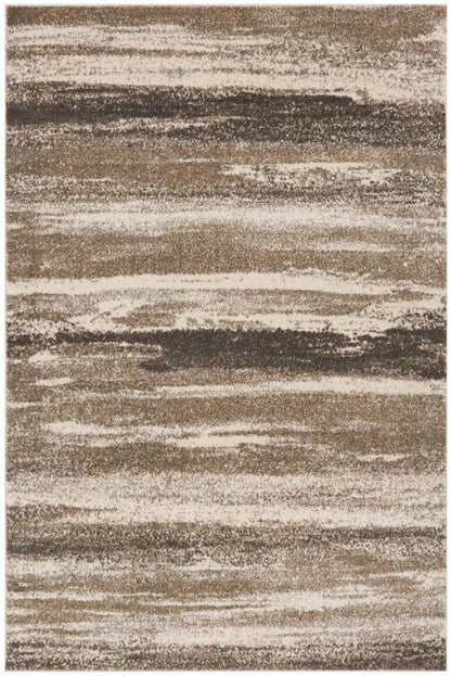 Lagos Collection 7501 Beige 5X7 Abstract Area Rug