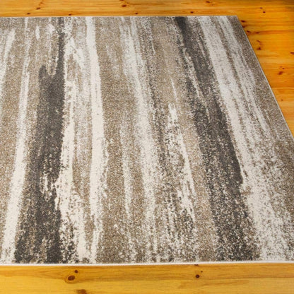 Lagos Collection 7501 Beige 5X7 Abstract Area Rug