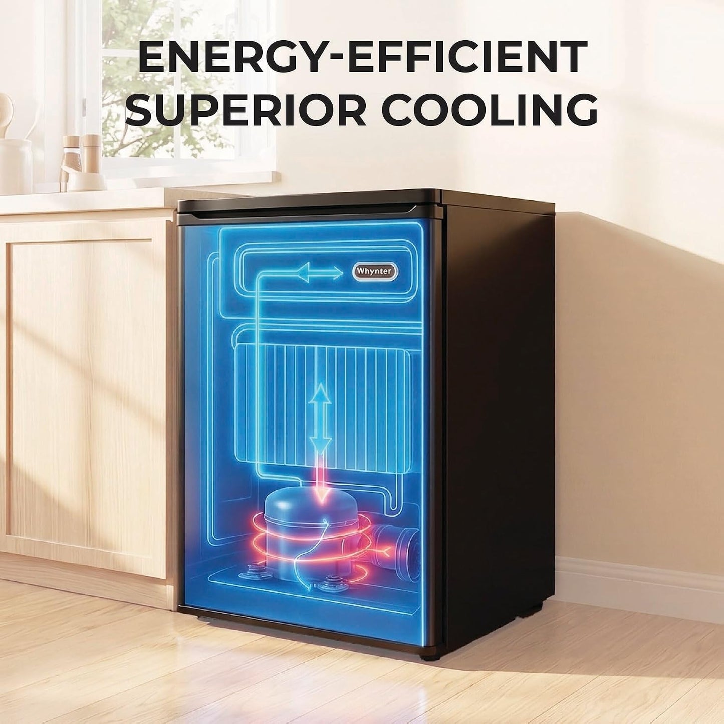 Upright Freezer with Lock, 3 Cu. Ft. Small Freezer Mini Freezer for Bedrooms, Dorms, Garages, Offices CUF-301SS, Stainless Steel, Energy Star